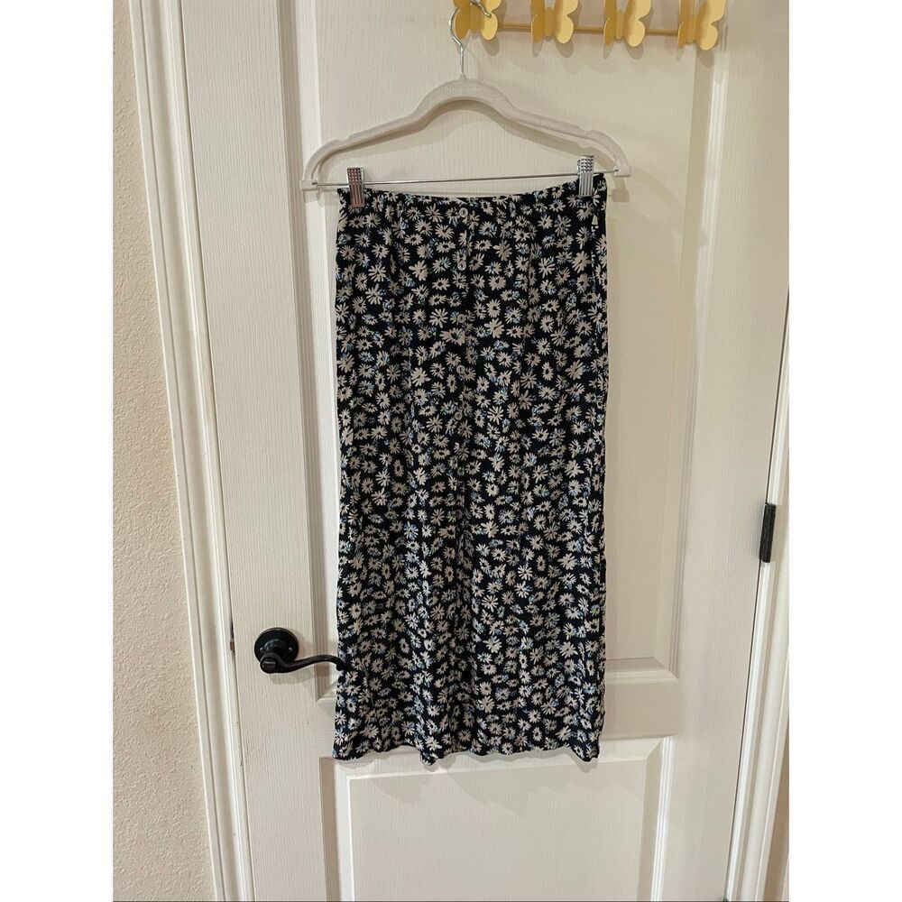 Free People Daisy Print MIDI Skirt Size XS
